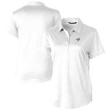 Women's Cutter & Buck White Toronto Blue Jays Prospect Textured Stretch Polo