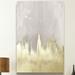 Mercer41 Abstract Offwhite Starry Night Brush Strokes by Oliver Gal - Wrapped Canvas Graphic Art Print Canvas in White/Brown | Wayfair