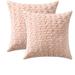 Rosdorf Park Square Faux Fur Pillow Cover Faux Fur in Pink | 18 H x 18 W x 4 D in | Wayfair 68407E40D5084774885078F1C1301555
