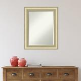 Rosdorf Park Desnee Plastic Framed Wall Mounted Accent Mirror in Brushed Finish Plastic | 29 H x 23 W x 1.25 D in | Wayfair