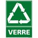 Signaletique.biz France - Panneau Recyclage verre, Tri sélectif des déchets verre. Recyclage en