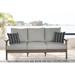 Signature Design by Ashley Emmeline Outdoor Poly All Weather Sofa with Cushion - 80"W x 34"D x 34"H