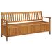 Garden Storage Bench 66.9" Solid Acacia Wood