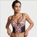 Victoria's Secret Intimates & Sleepwear | Bnwt Victoria's Secret Rose Embroidered Push Up Bra Top 34dd | Color: Black/Pink | Size: 34e (Dd)
