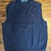 Polo By Ralph Lauren Sweaters | Euc Mens Polo By Ralph Lauren Cotton Sweater Vest | Color: Blue | Size: Xl