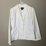 Ralph Lauren Jackets & Coats | Lauren Jean Co. Ralph Lauren 100% Twill Cotton Blazer | Color: White | Size: M