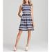 Lilly Pulitzer Dresses | Lilly Pulitzer Eryn Striped Sleeveless Silk Fit & Flare A-Line Dress Blue White | Color: Blue/White | Size: 2