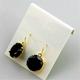 Kate Spade Jewelry | Kate Spade Square Crystal Gold Plated Glitter Round Leverback Drop Earrings. | Color: Black/Silver | Size: Os