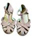 Zara Shoes | Girls Zara Blush Baby Pink Sandals Suede Look Velcro Closure Huarache Fisherman | Color: Brown/Pink | Size: 1 Us 32 Eu