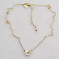 Kate Spade Jewelry | Kate Spade New York Gold Tone Disco Pansy Disco Mother Of Pearl Necklace. | Color: Gold/White | Size: Os