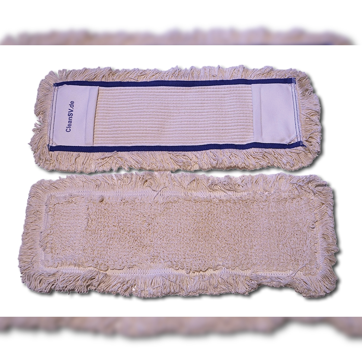 CleanSV Baumwollmop / Wischmop blau 40 cm - 10 er Pack Profi Qualität Image