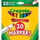 Crayola Broad Line Markers 20 Count - Includes 10 Classic Crayola Colors and 10 Assorted Crayola Marker Colors