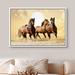 IDEA4WALL Framed Canvas Print Wall Art Horse Stallion Broncos In Desert Animals Nature Photography Realism Rustic Landscape Portrait Wildlife Co | Wayfair