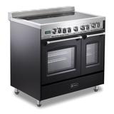 Verona Prestige 36" 3.5 cu. ft. Freestanding Electric Range in Black | 35 H x 36 W x 24 D in | Wayfair VPFSEE365DE