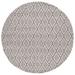 Gray 72 x 72 x 0.28 in Indoor Area Rug - Foundry Select Geometric Handmade Handwoven Wool Area Rug in Wool | 72 H x 72 W x 0.28 D in | Wayfair