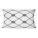 East Urban Home Geometric Diamond Tiles Black & White -1 Patterned Printed Throw Pillow Polyester/Polyfill blend | 12 H x 20 W x 5 D in | Wayfair