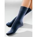 Avena Herren Diabetikersocken Blau einfarbig