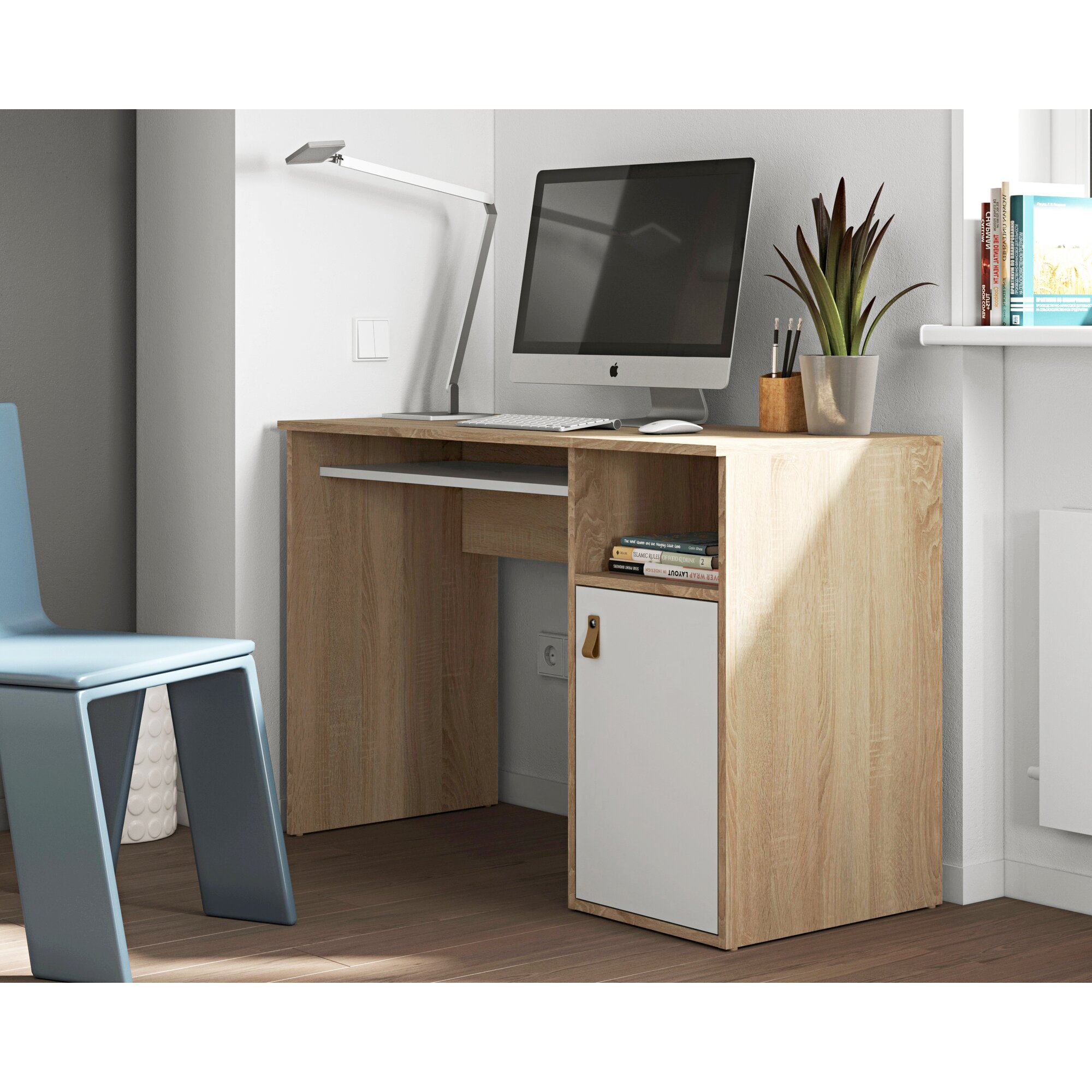 TemaHome »Oxford« Schreibtisch Weiß 114x76x50 cm