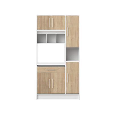 TemaHome »Louise« Küchenschrank Weiß mit Eiche 91x180x40 cm Image