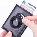 Portefeuille en cuir Rfid Airtag pour hommes et femmes sac d'argent porte-cartes petits