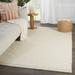 Jayda Handmade Solid Cream/ Light Gray Area Rug