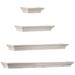 The Gray Barn Norwich Whitewashed Floating Shelves with Crown Molding (Set of 4)
