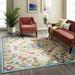 Reflect Freesia Distressed Vintage Floral Persian Medallion Indoor and Outdoor Area Rug