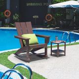 Rocking Adirondack Chairs Patio Rocker All-Weather Resistant, HDPE Plastic Resin Outdoor Lawn Chairs