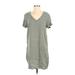 H&M Casual Dress - Mini: Green Polka Dots Dresses - Women's Size 2