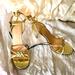 Zara Shoes | Brand New Zara Gold Sandal Size 38 | Color: Gold | Size: 38