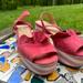 Anthropologie Shoes | Anthropologie Cute Clog Heels | Color: Pink/Silver | Size: 7.5