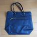 J. Crew Bags | J. Crew Navy Gold Leather Tote | Color: Blue | Size: Os