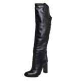 Gucci Shoes | Gucci Black Leather Lifford Knee-Length Boots | Color: Black | Size: 7