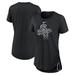 Women's Nike Black Chicago White Sox Side Cinch Fashion Tri-Blend Performance T-Shirt