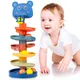 Jouets de glissière de boule Montessori pour bébés piste de glissière roulante jouets empilables