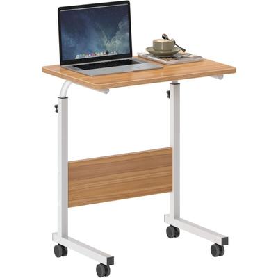 Soges - Höhenverstellbarer Laptoptisch, Laptopständer,Computertisch mit Rollen,mobiler Image