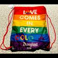 Disney Bags | Disney Parks Rainbow Pride Drawstring Backpack Love Comes In Every Color Lgbtq | Color: Blue/Green | Size: Os