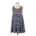 Forever 21 Casual Dress Scoop Neck Sleeveless: Blue Dresses - Women's Size Small