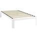 Corinne Platform Bed Frame by Modway Metal in White | 12.5 H x 60 W x 80 D in | Wayfair MOD-5467-WHI