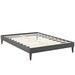 Tessie Bed Frame w/ Squared Tapered Legs by Modway in Gray | 13 H x 80.5 W x 57.5 D in | Wayfair MOD-5897-GRY