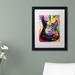Trademark Fine Art 'Lenny Strat' by Dean Russo Framed Graphic Art Canvas, Wood | 18.75 H x 22.75 W in | Wayfair ALI2601-W1114MF
