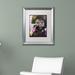 Trademark Fine Art 'Jerry Garcia' by Dean Russo Framed Graphic Art Canvas, Wood in Green | 13 H x 16 W x 0.75 D in | Wayfair ALI2625-W1114MF