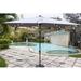 Kang Kai 10 X 6.5T Rectangular Patio Umbrella Solar Led Lighted Outdoor Market Table Waterproof Umbrellas Sunshade w/ Crank | Wayfair WSMU-2X3LLG