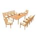 Winston Porter Cime Rectangular 10 - Person Outdoor Dining Set Metal in Brown/White | 105 W x 40 D in | Wayfair DSAspen_94Rect_11_AA_2