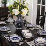 Euro Ceramica Blue Garden 10.6" Dinner Plate Ceramic/Earthenware/Stoneware in Blue/White | Wayfair BGN-1001-1