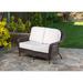 Tortuga Outdoor Sea Pines 59" Wide Outdoor Loveseat w/ Cushions All - Weather Wicker/Wicker/Rattan in Red/Pink/White | Wayfair LEX-LS1 CANCN