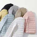 Doublure intérieure en duvet de canard ultra léger pour femme veste en tissu doux 256 manteau