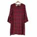 Anthropologie Dresses | Anthropologie Cloth & Stone Dress Size Small Red Black Plaid | Color: Black/Red | Size: S