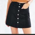 Urban Outfitters Skirts | Bgd Urban Outfitters Black Denim Skirt | Color: Black | Size: M