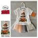 Disney Matching Sets | Halloween Minnie Mouse Outfit | Color: Cream/Orange | Size: 9-12mb